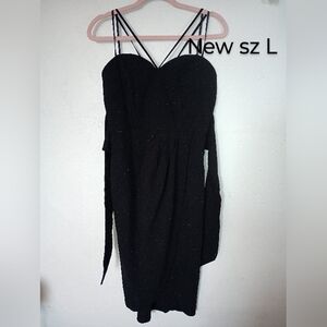 Elegant Black Strapless Dress